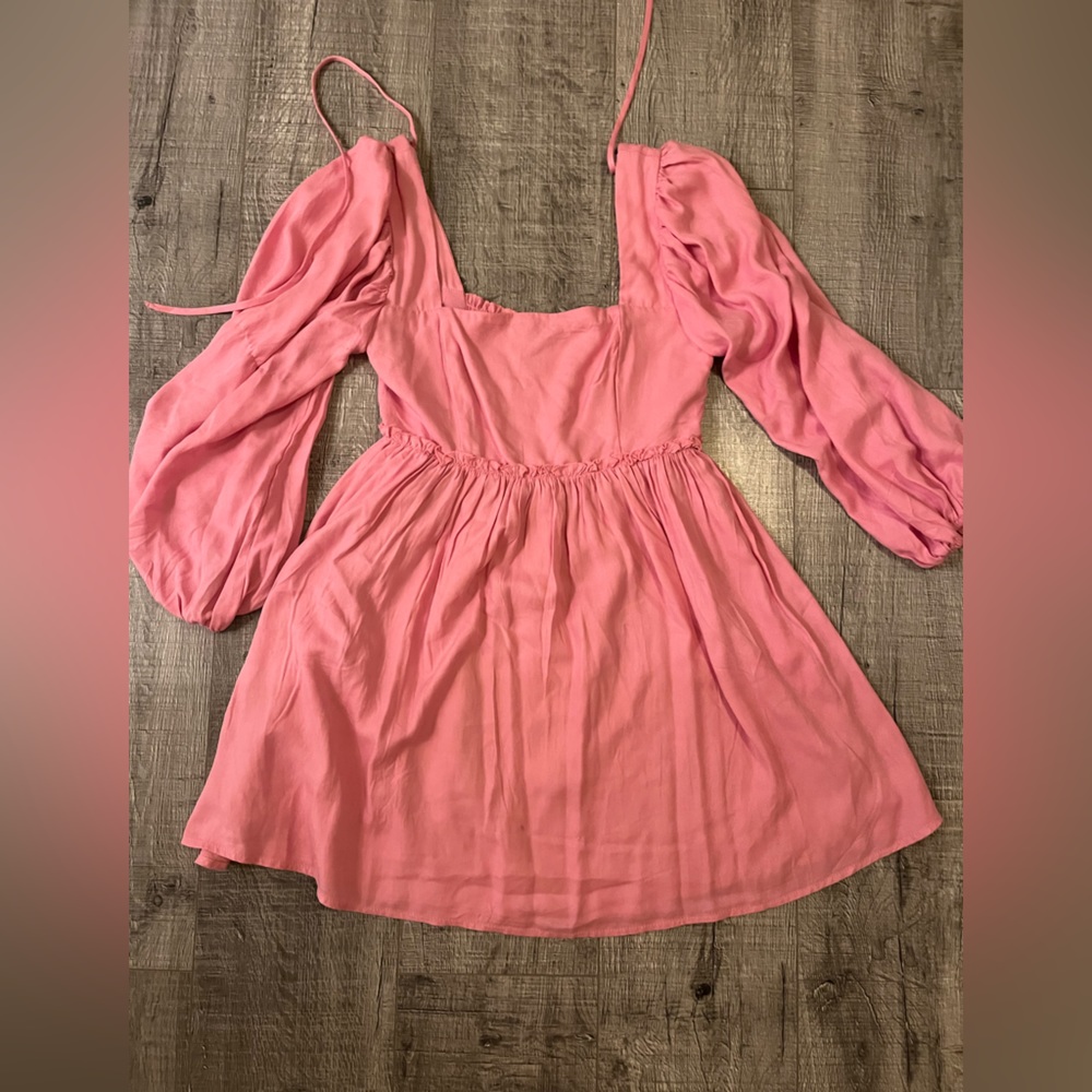 Pink mini dress